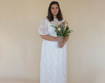 Bridal Lace top, Plus size bridal wear #2059