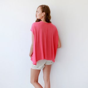 SALE ITEM last in stock , Boxy summer minty top, Mint women blouse, Short sleeves top 2003 image 6