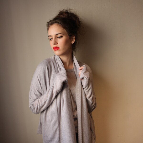 Women Cardigan Gray, Women Jacket Gray