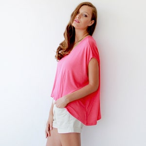 SALE ITEM last in stock , Boxy summer minty top, Mint women blouse, Short sleeves top 2003 image 9