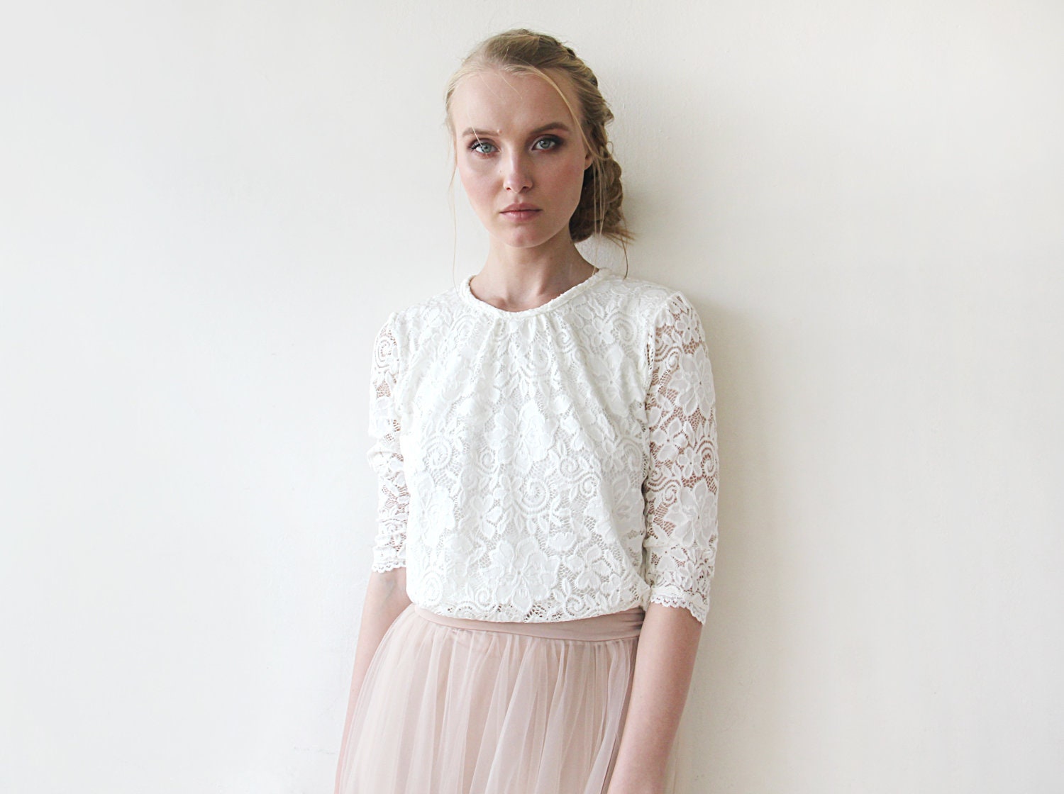 トップス Lilia lace tops andmary ANDMARY】Lilia lace tops