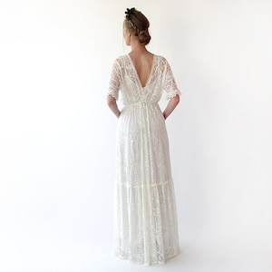 Bestseller Boho Ivory Bat Sleeves Wedding Dress 1241 - Etsy