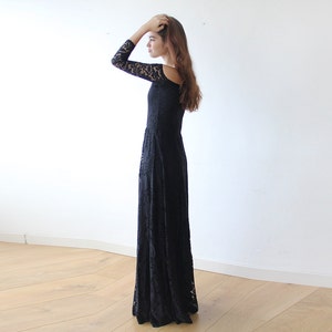 Black Maxi , Off-the-shoulder Maxi Dress, , Floral Lace Dress 1119 image 5