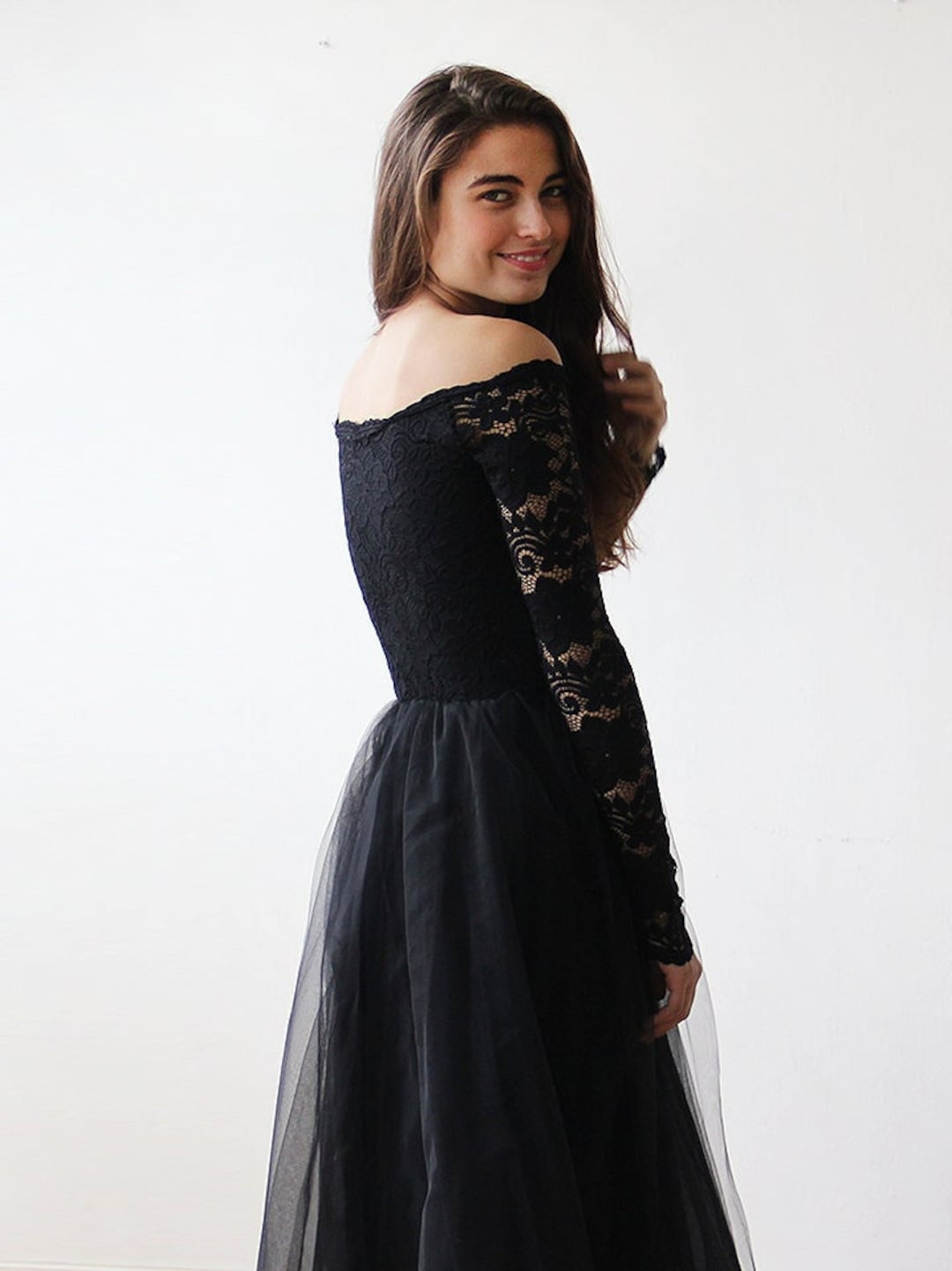 black dress sparkly Belinda Dress in Black Sequin – Ivy City Co main image 0