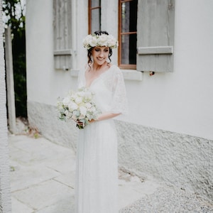 Bestseller Ivory Boho Wedding Dress #1417