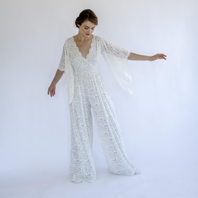 Bridal Jumpsuit Etsy