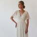 Bestseller Ivory Wrap lace bohemian wedding dress with pockets #1267 