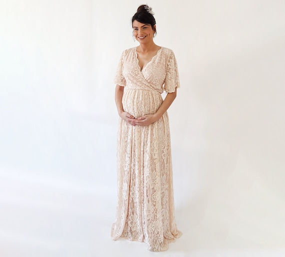 blush fitted maternity dress PinkBlush Mauve Solid Sleeveless Fitted Maternity Maxi Dress