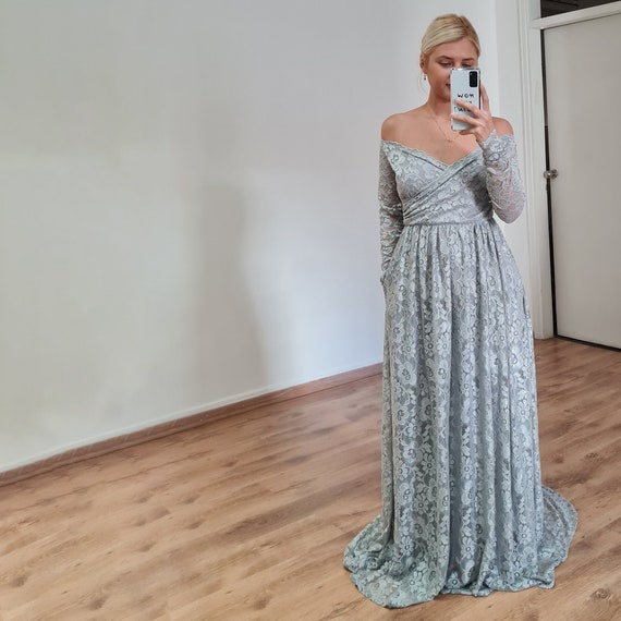 Pastel grey dress cheap