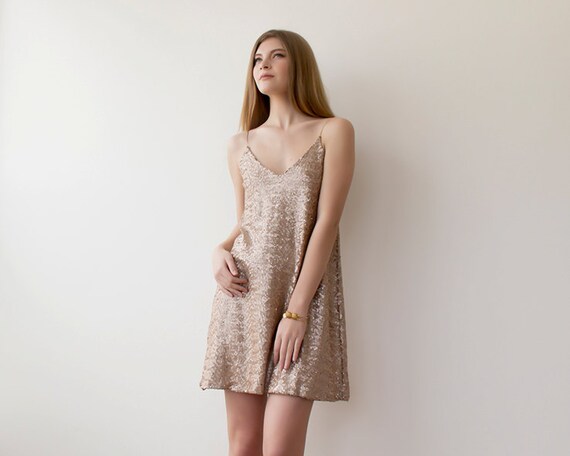 slim fit dress slacks Open-Back Sequin Mini Dress main image 0