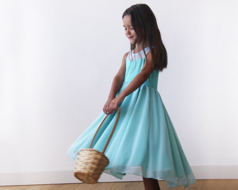 Sweetheart Champagne girls dress Champagne flower girl twirl dress 5005