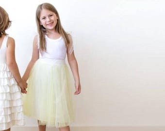 flower girl tulle skirt,ballerina skirt 5014