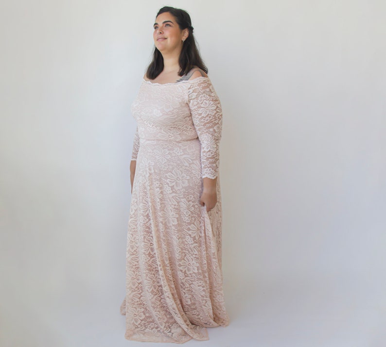 Pretty Off The Shoulder Blush Pink Lace Appliques Formal Birthday Outfits 8th Grade Homecoming Dress main image 0