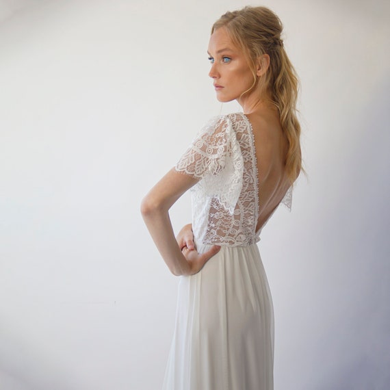 vintage backless wedding dresses
