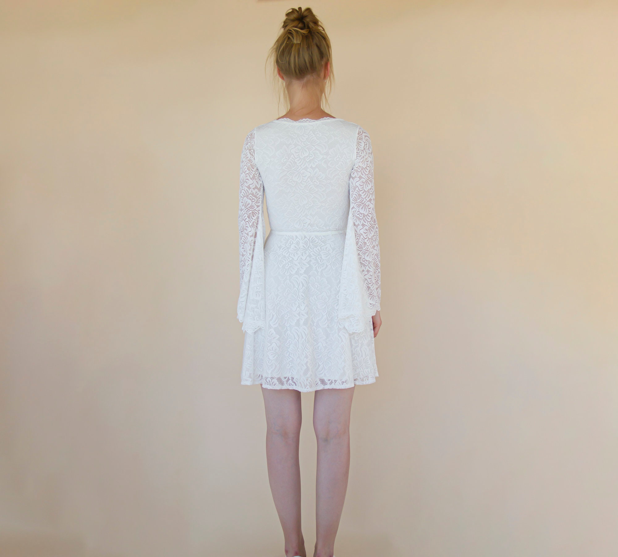 white christmas dresses Viper | Cream Lace Long-Sleeve Maxi Dress
