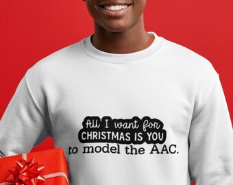 Christmas Communication Aid vinyl iron on transfer for garments| AAC accessibility and inclusion gift