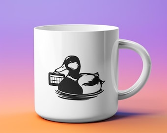 AAC Pals mug - duck | communication aid inclusion gift | Communication difference celebration item