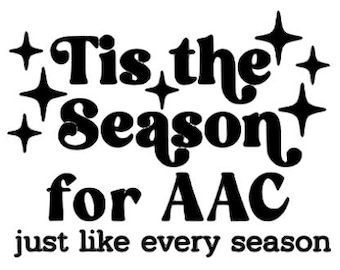 Christmas AAC Iron On Transfer | Speech Therapy Accessibility Inclusion Aid