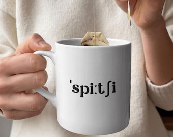 International Phonetic Alphabet mug 'Speechie' - gift for speech therapists | IPA mug