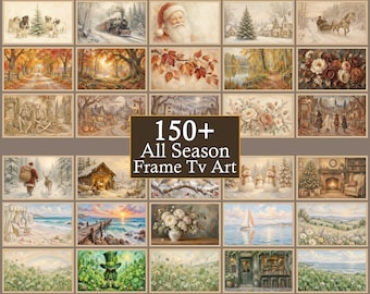 All In One  Frame TV Art Bundle, Frame TV Art Set Bundle, Holiday Screen Art, Christmas TV Art Bundle, Digital Download Mega Collection