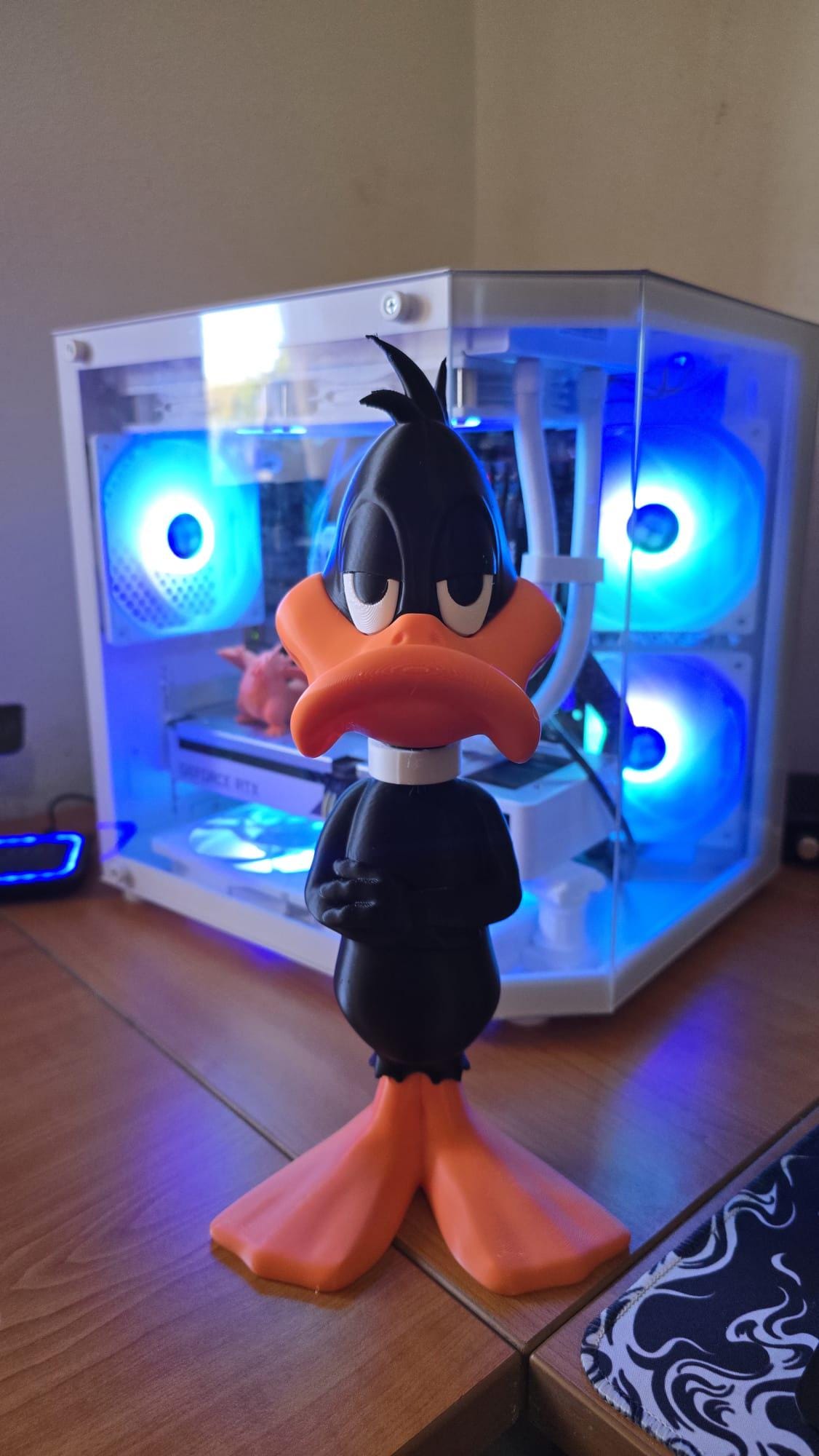 ダフィーダックのヘッドホンスタンド｜3Dプリントのダック型ヘッド