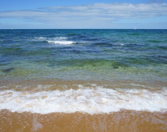 The Invitation - Coastal Ocean Canvas Print | Beach Photography | Seascape | Wall Art by Sandy Abbott
