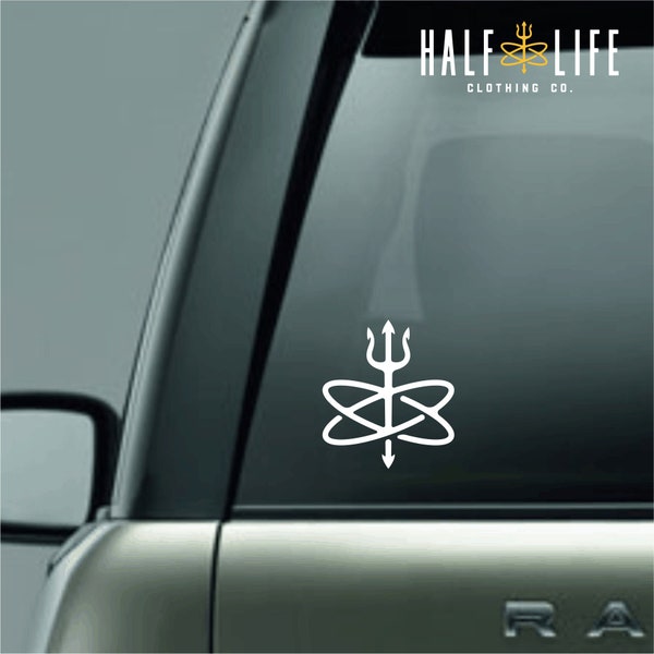 Atom Trident of Poseidon die cut decal | Navy Nuke | Nuclear Navy | Half-Life Clothing Company