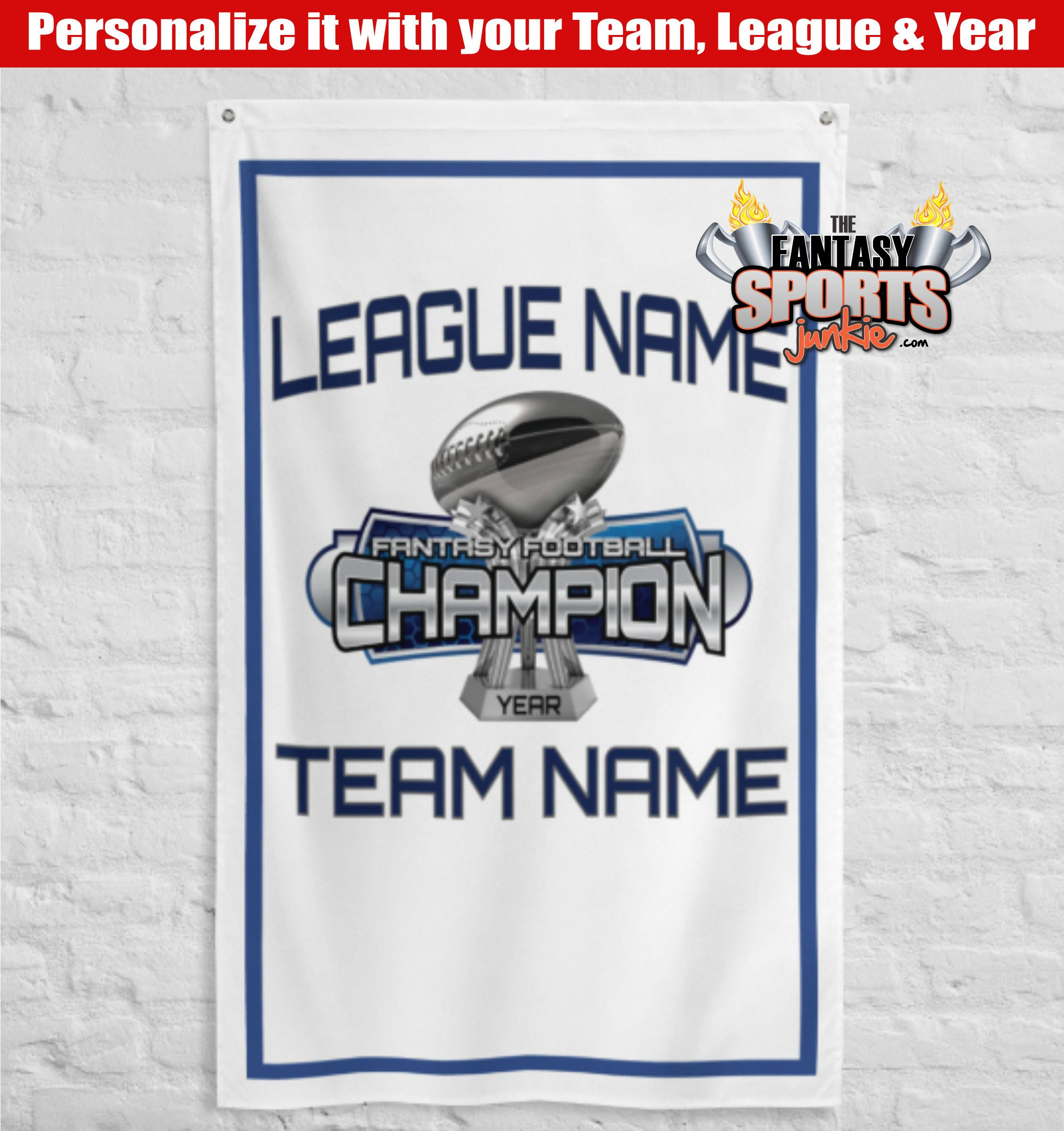 Fantasy Football Champion 3’ X 5’ Banner Custom - Etsy