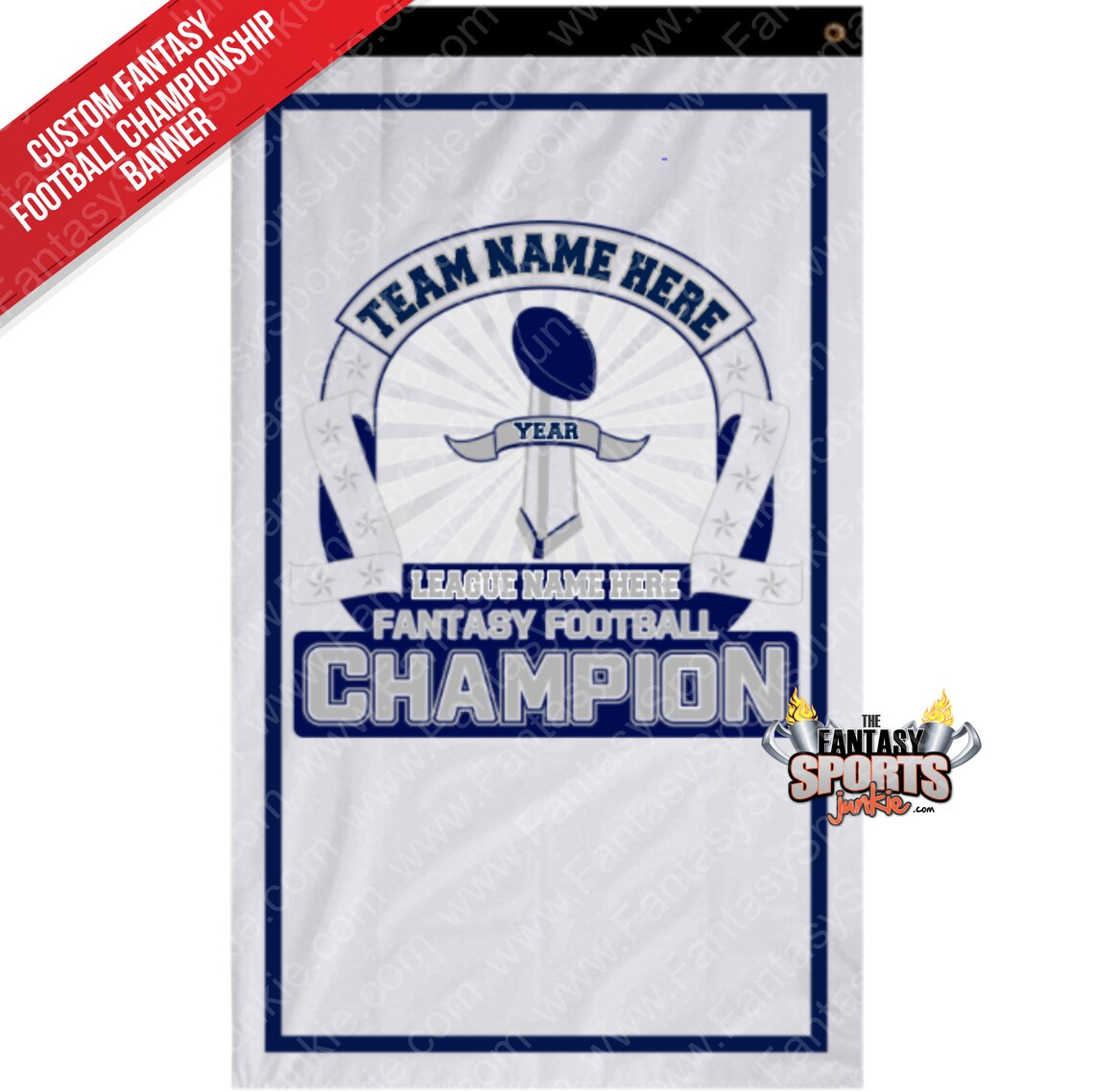 Fantasy Football Champion Banner Custom & Personalized W/ Your | Etsy