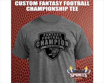 Fantasy Football Champion T-shirt Personalized W/ League Team