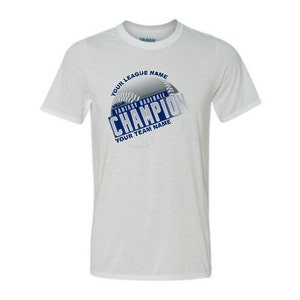 Custom Personalized Fantasy Baseball Championship T-shirt for Fantasy Baseball Champions, makes a great gift for Commish & League Winner