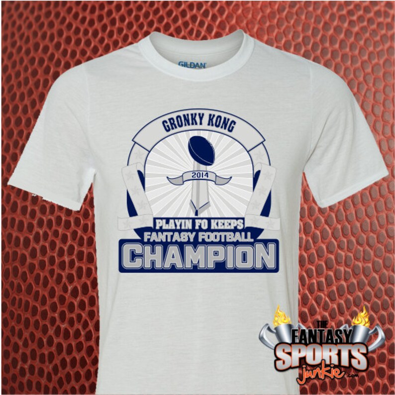 Fantasy Football Championship Shirt With Custom Personalized Etsy
