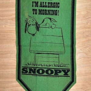 Vintage Peanuts Felt Banner - Etsy