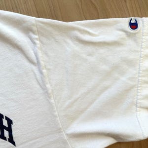 Vintage University of North Carolina tar heels Champion T Shirt size Large white image 3