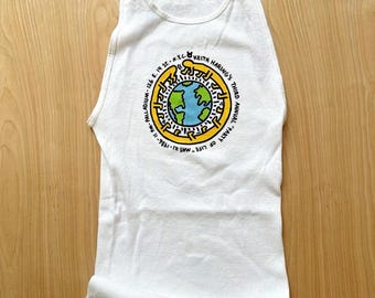 Keith Haring 1986 party of life INVITATION tank top shirt never worn RARE