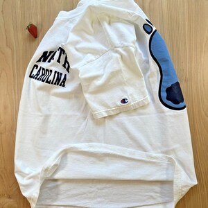 Vintage University of North Carolina tar heels Champion T Shirt size Large white image 15