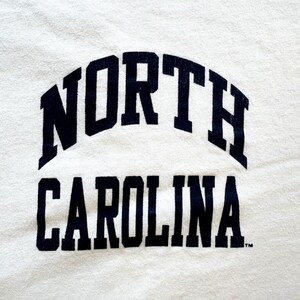 Vintage University of North Carolina tar heels Champion T Shirt size Large white image 2