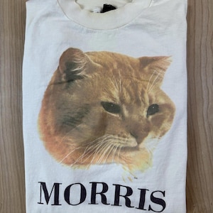 80's MORRIS THE CAT ネコ tシャツ Hanes XL Vintage 80's Morris the