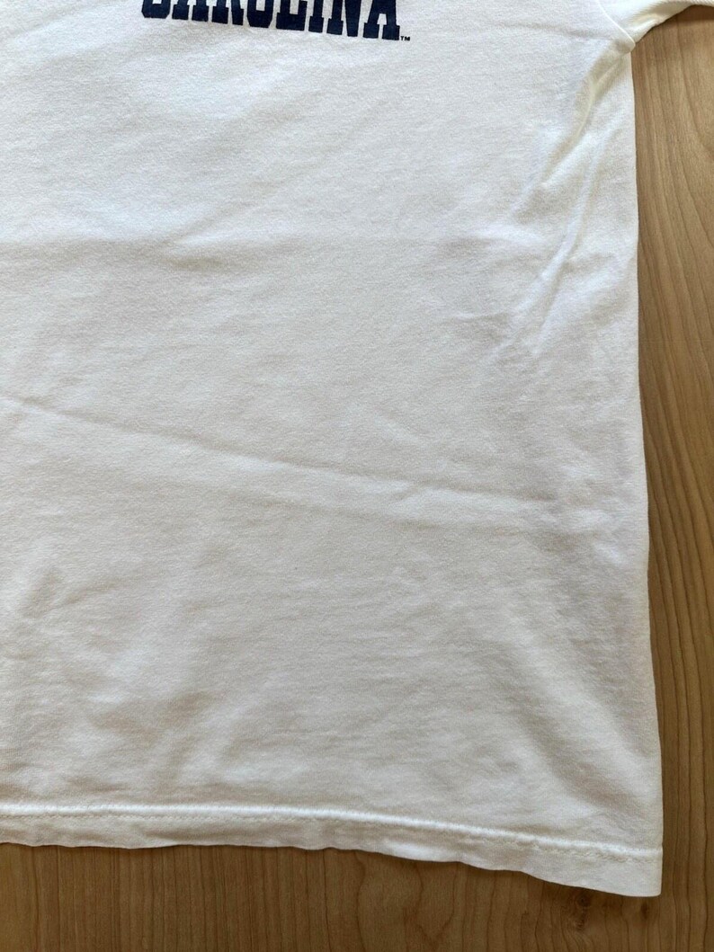 Vintage University of North Carolina tar heels Champion T Shirt size Large white image 9