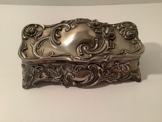 Vintage Godinger Silver Plated Jewelry Casket
