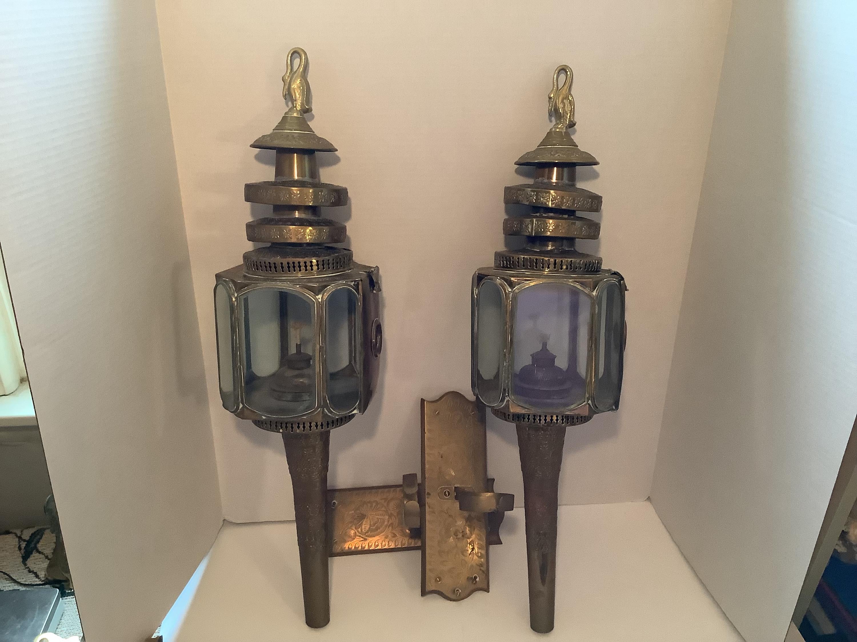 Antique Carriage Lamp - Etsy