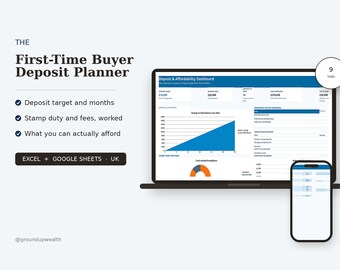 UK First-Time Buyer Deposit Planner & Mortgage Affordability Calculator | First Time Buyer | House Deposit | Stamp Duty | Lifetime ISA Lisa