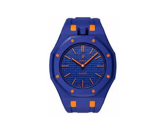 Royal Pop ORENJI HACHI Silicone strap | Royal Pop Strap Band | AP Swatch Wrist Strap | Pocket to Wrist | No Tools Needed
