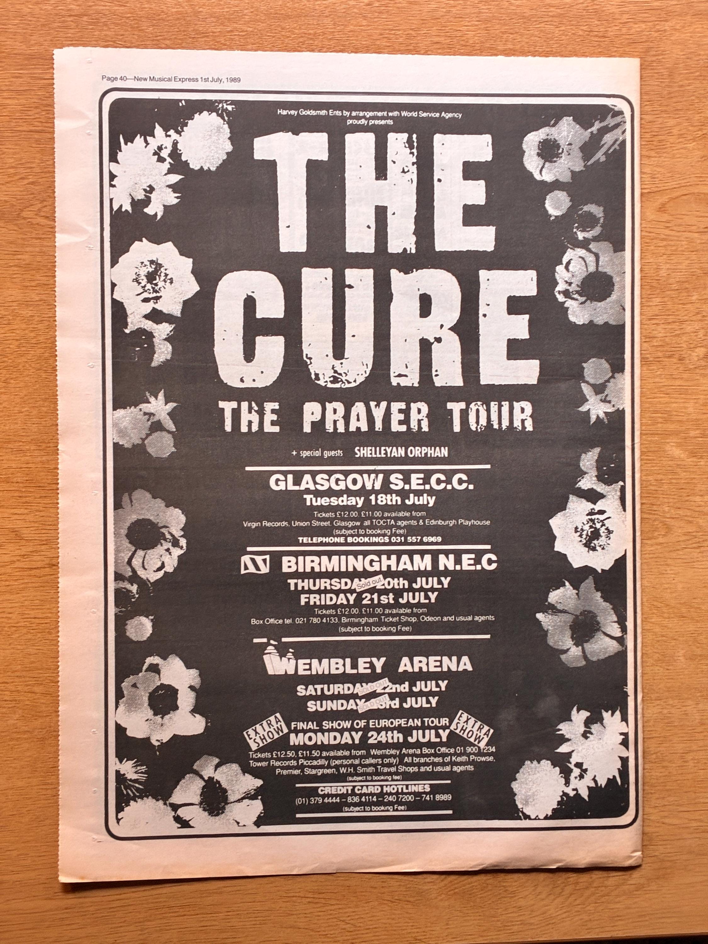 Cure Prayer Tour - Etsy