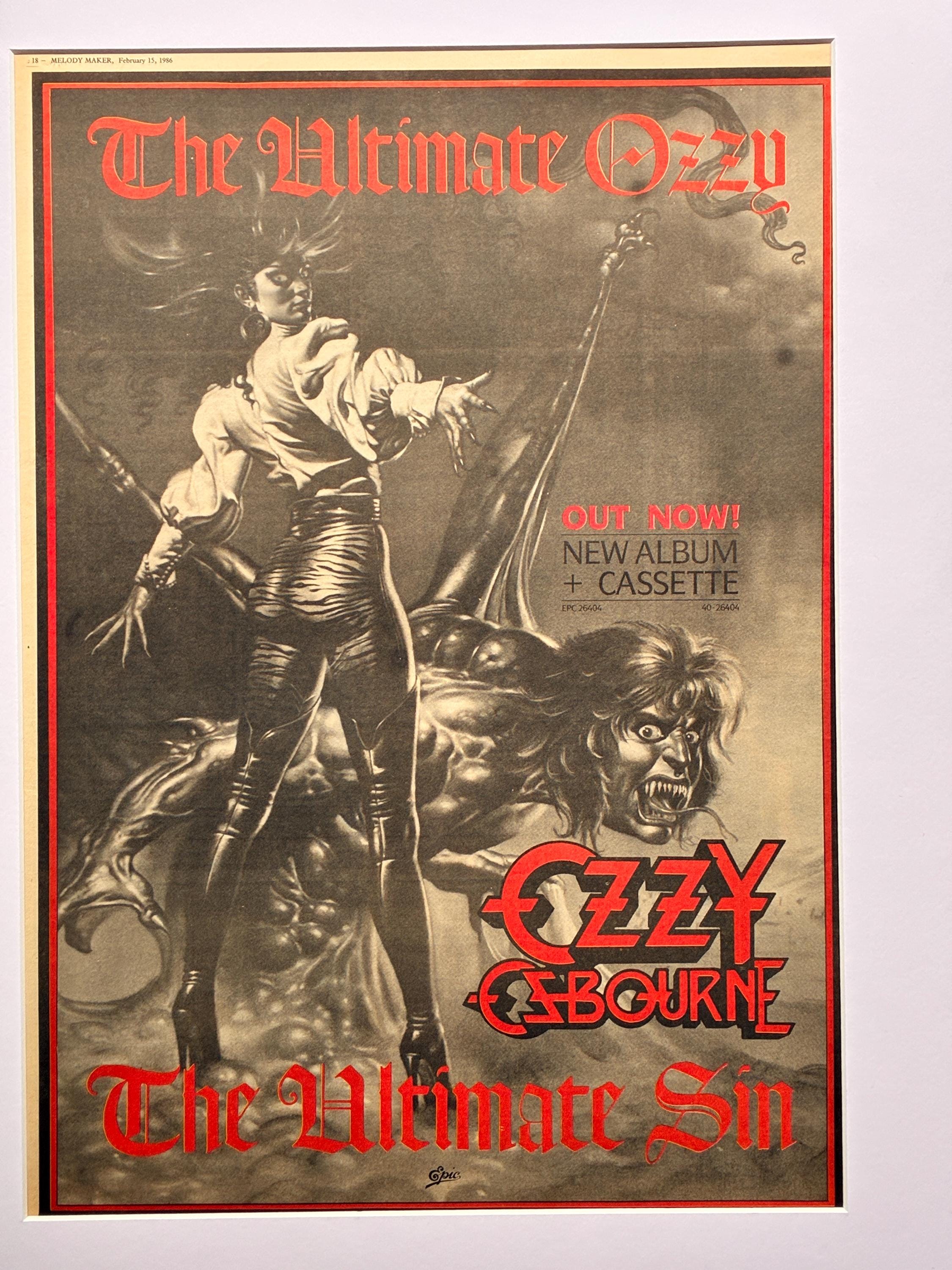 Ozzy Osbourne Ultimate Sin Album - Etsy