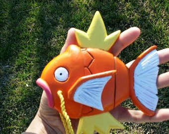 Magikarp sculpture (hand carved from wood)