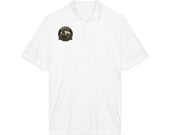 Rustic Hunting Cabin logo Polo | Competitor® Performance Polo