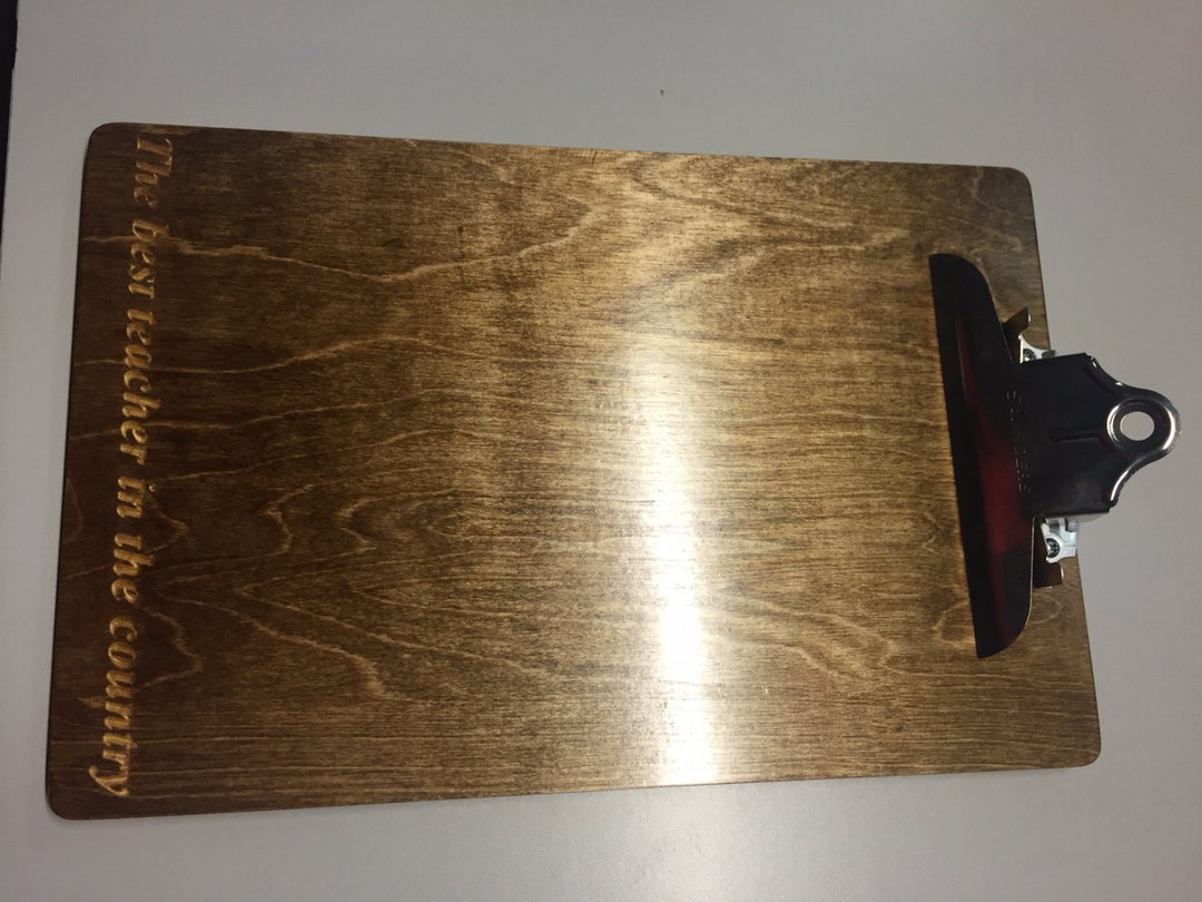 Custom Engraved Personalized Clipboard Award or Gift Etsy