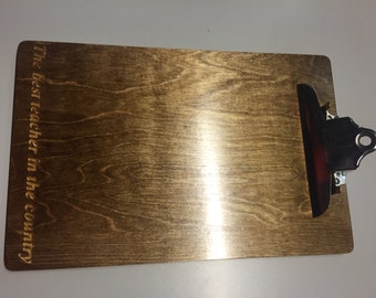 Custom Engraved Personalized Clipboard - Award or gift