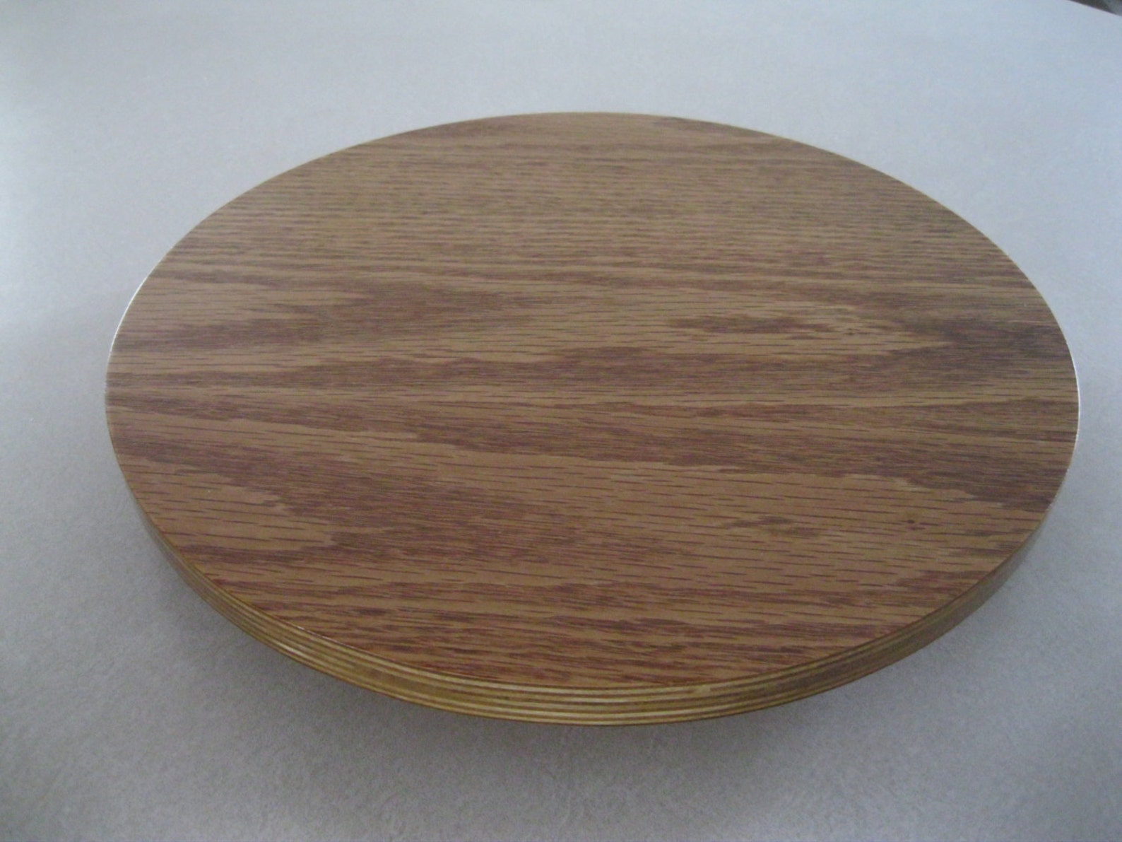 Custom Wedding Gift Wood Lazy Susan Flower Petal Oak Faced Etsy